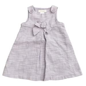 Janie and Jack Purple Bow Dress 3-6 Months Tweed Style Dress Preppy